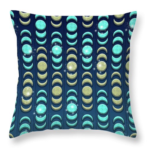 Moon Phases - Throw Pillow