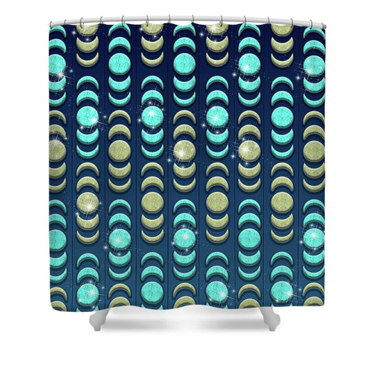 Moon Phases - Shower Curtain