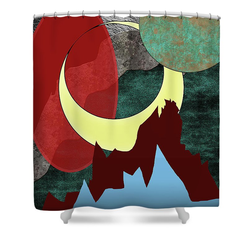 Moonscape - Shower Curtain