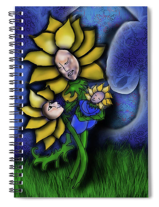 Mother Flower Moon - Spiral Notebook
