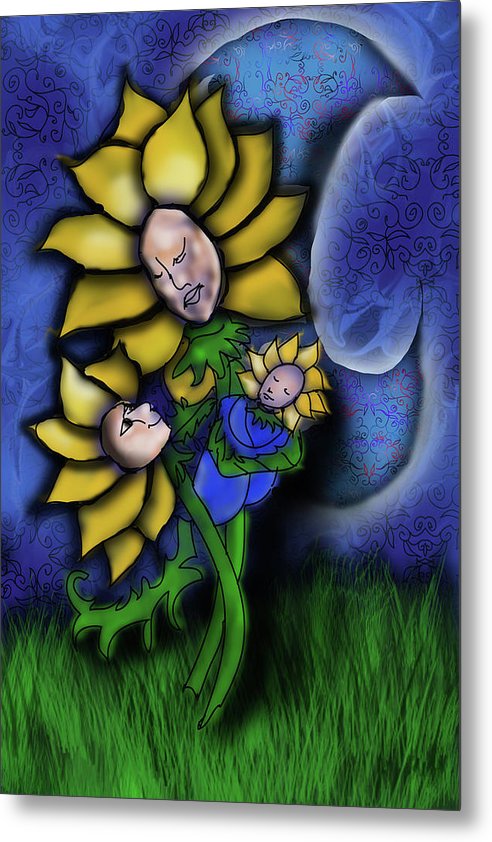 Mother Flower Moon - Metal Print