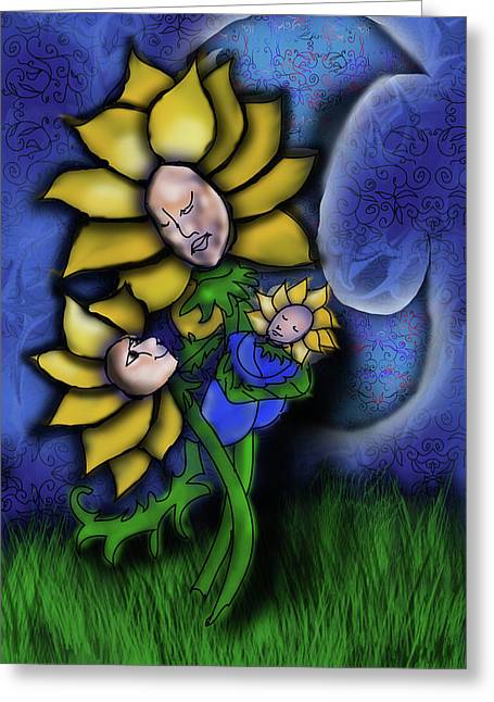 Mother Flower Moon - Greeting Card