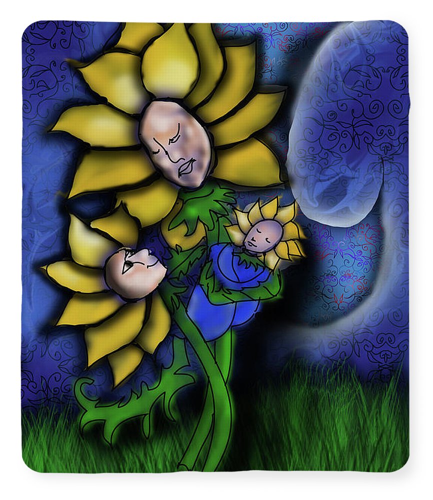 Mother Flower Moon - Blanket