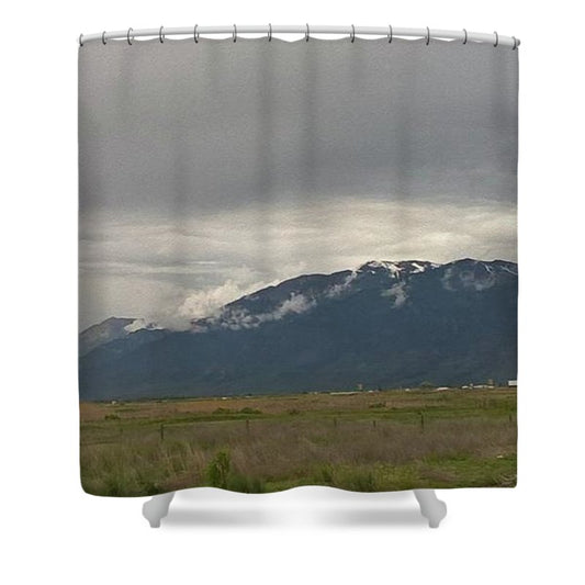 Mountain Field - Shower Curtain