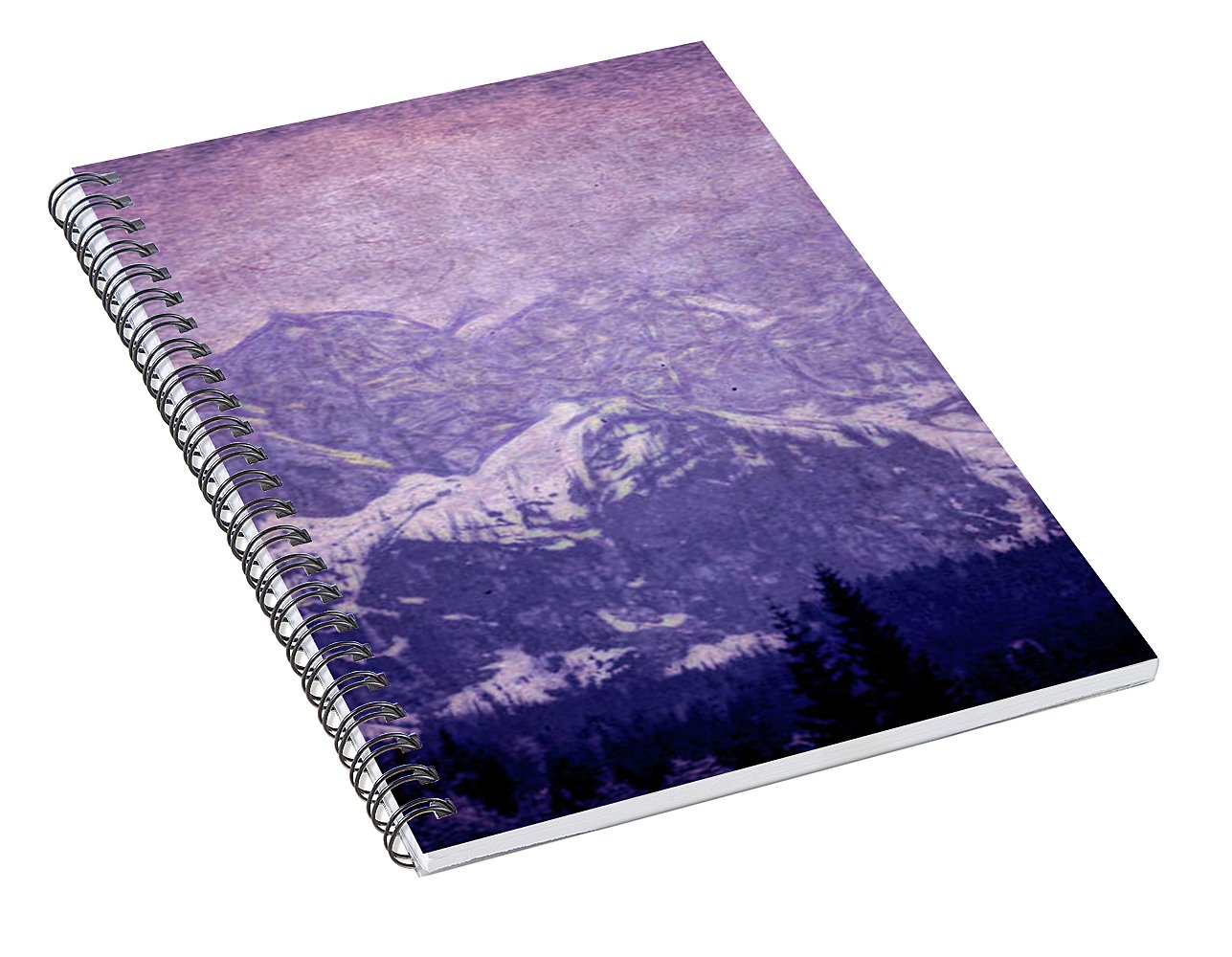 Mountains Distant - Spiral Notebook