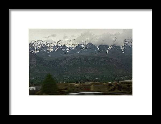 Mountains West Of Iowa - Framed Print