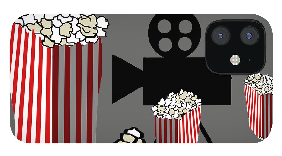 Movie Reels and Popcorn - Phone Case
