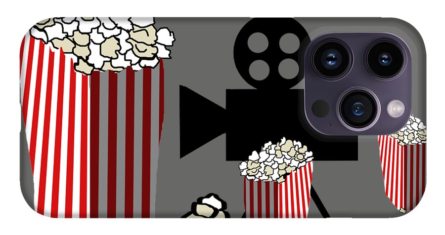 Movie Reels and Popcorn - Phone Case
