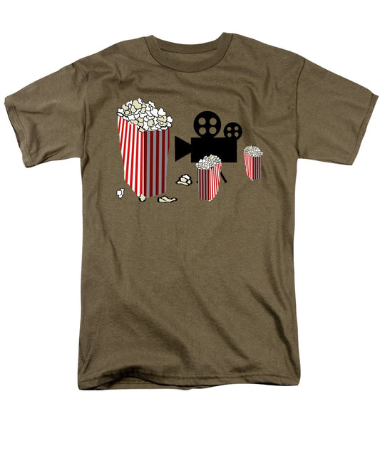 Movie Reels and Popcorn - Men's T-Shirt  (Regular Fit)