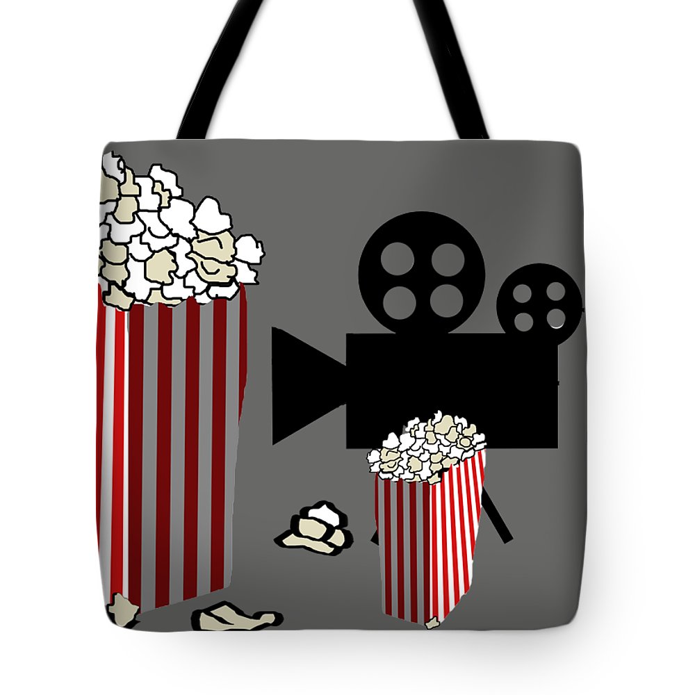 Movie Reels and Popcorn - Tote Bag