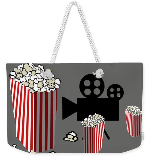 Movie Reels and Popcorn - Weekender Tote Bag