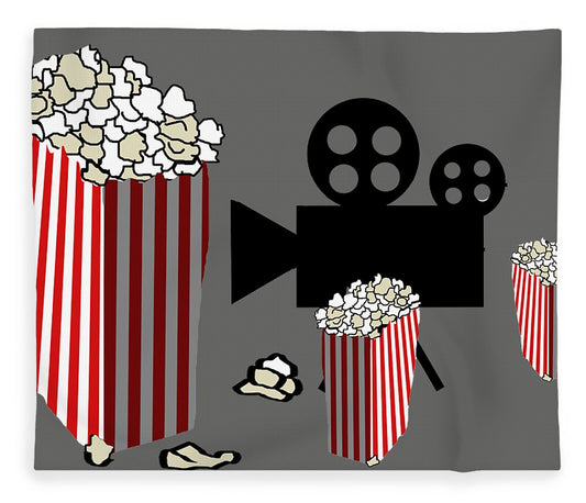 Movie Reels and Popcorn - Blanket