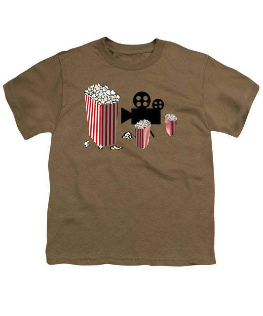 Movie Reels and Popcorn - Youth T-Shirt