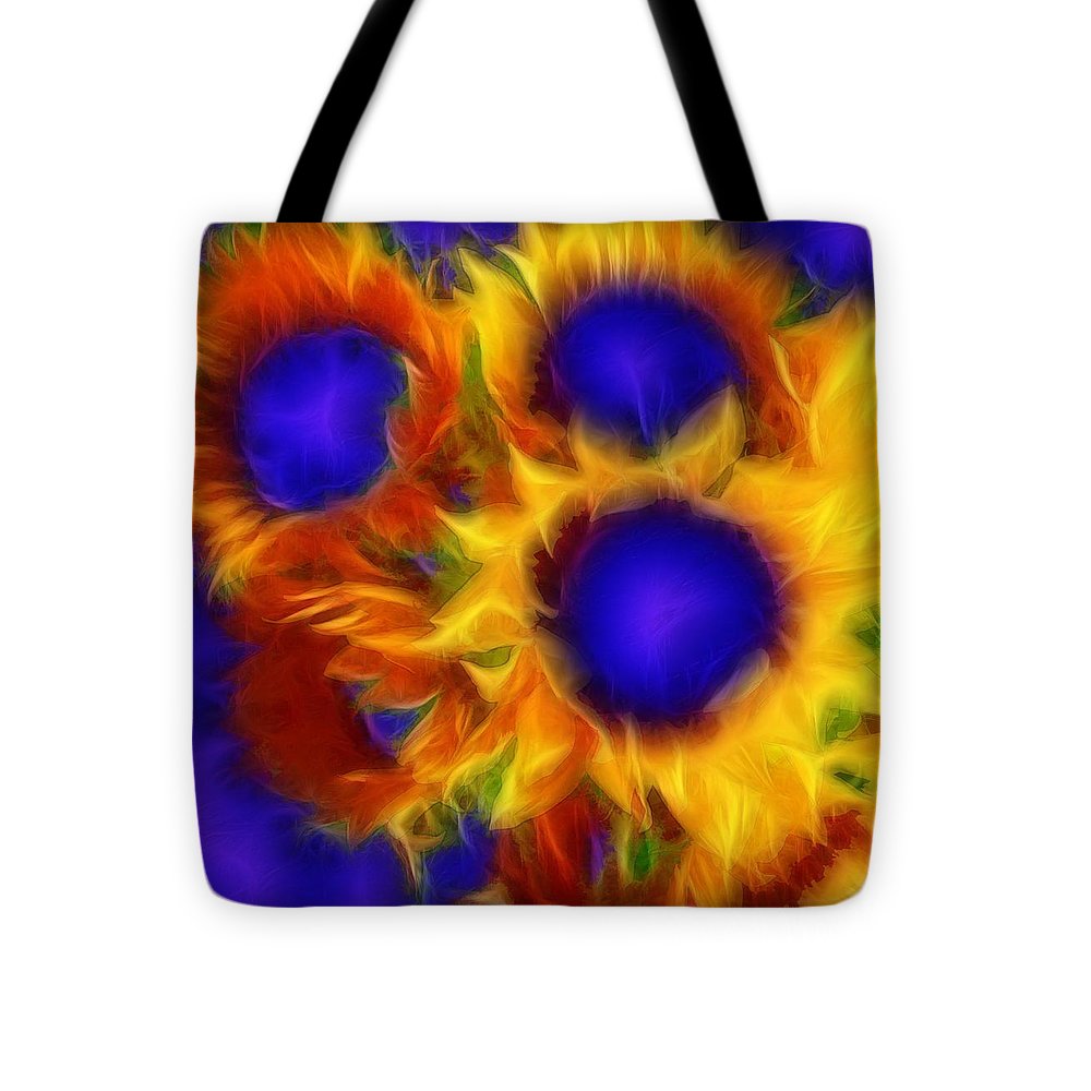 Neon Sunflowers - Tote Bag