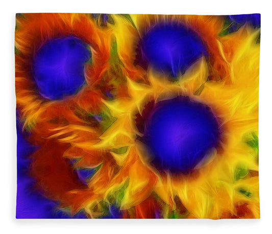 Neon Sunflowers - Blanket