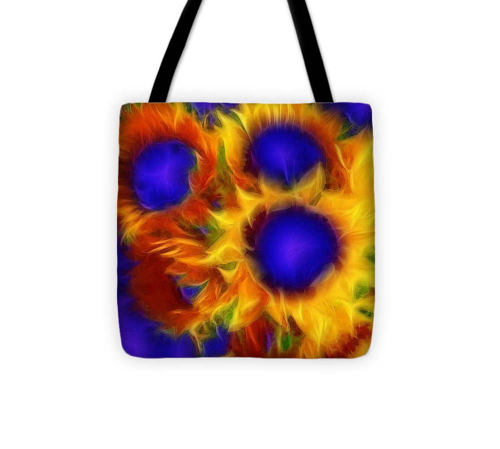 Neon Sunflowers - Tote Bag