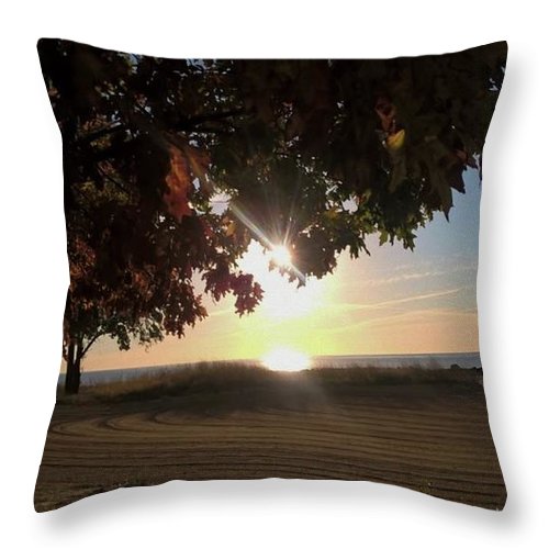 Nine O Clock Sunrise - Throw Pillow