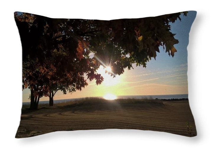 Nine O Clock Sunrise - Throw Pillow