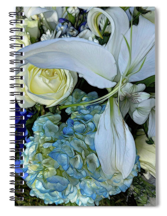 November Flowers 1 - Spiral Notebook