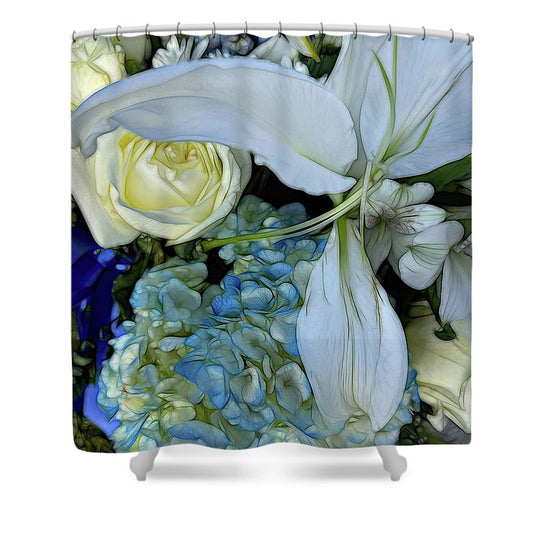 November Flowers 1 - Shower Curtain