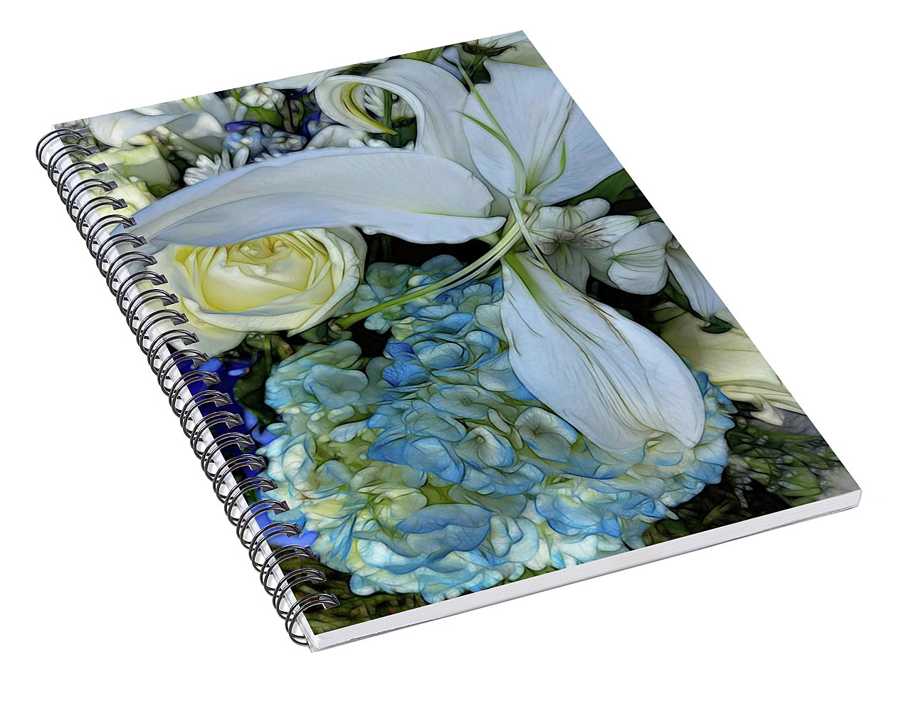 November Flowers 1 - Spiral Notebook