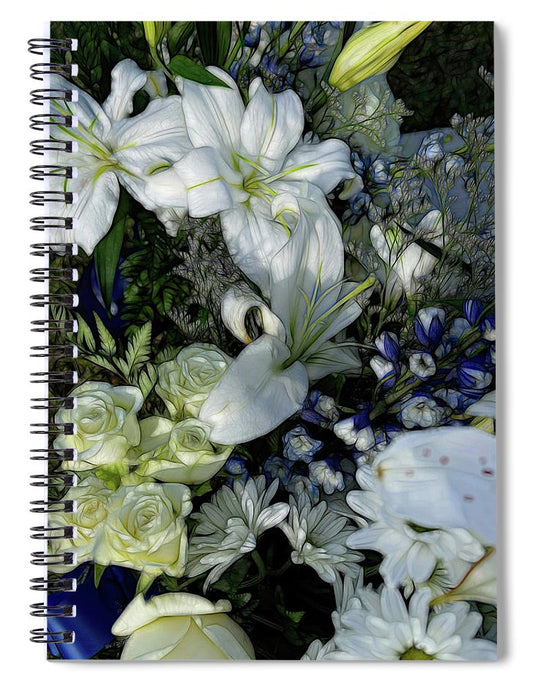 November Flowers 2 - Spiral Notebook