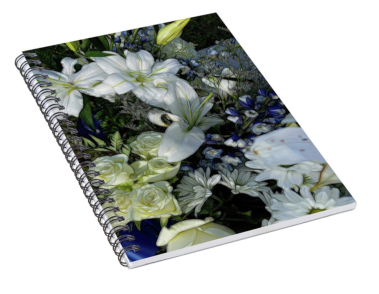 November Flowers 2 - Spiral Notebook