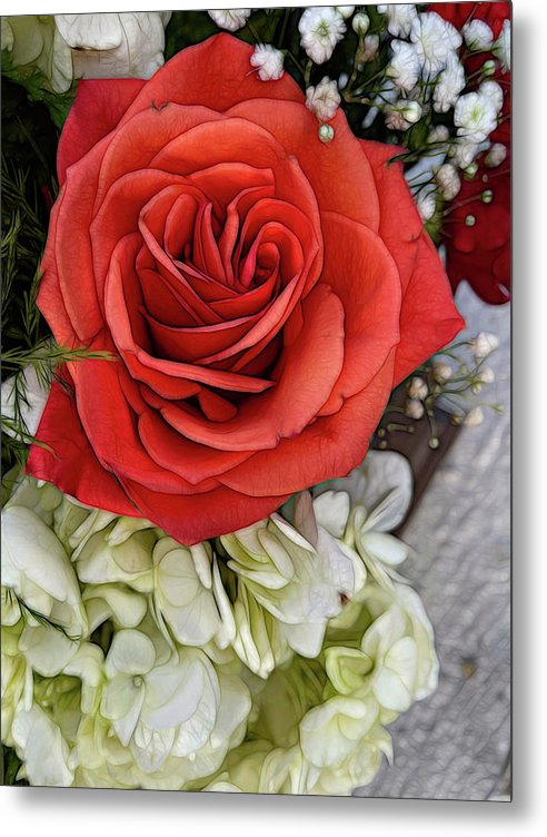 November Flowers 3 - Metal Print