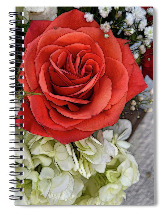 November Flowers 3 - Spiral Notebook