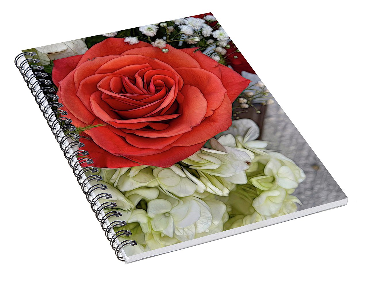 November Flowers 3 - Spiral Notebook