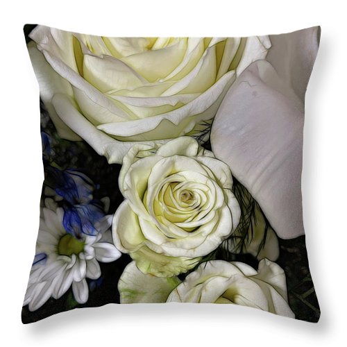 November Flowers 4 - Throw Pillow