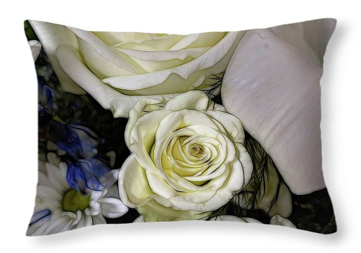 November Flowers 4 - Throw Pillow