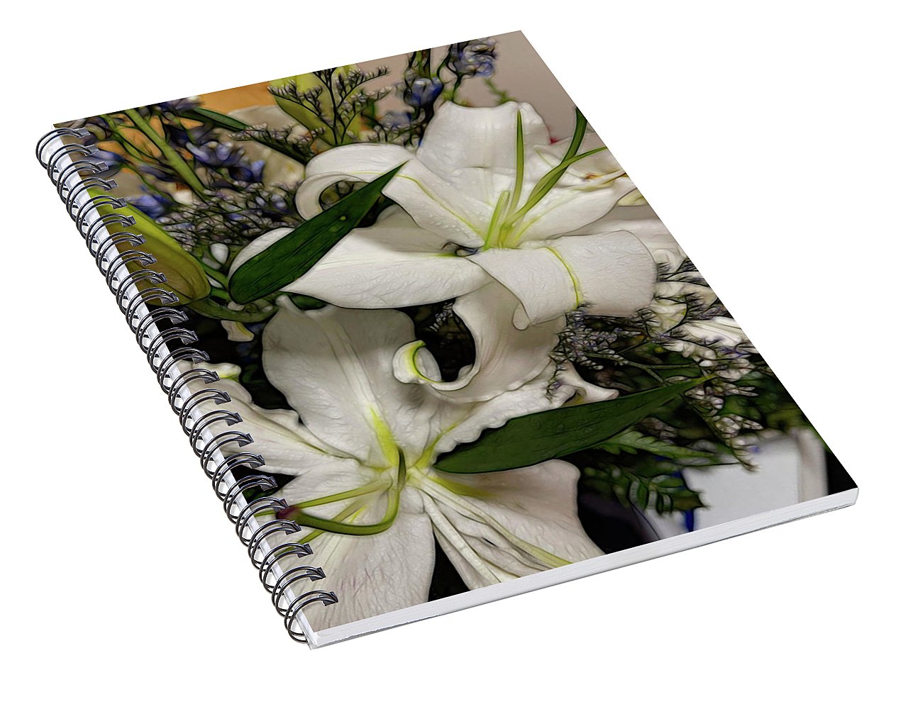 November Flowers 6 - Spiral Notebook