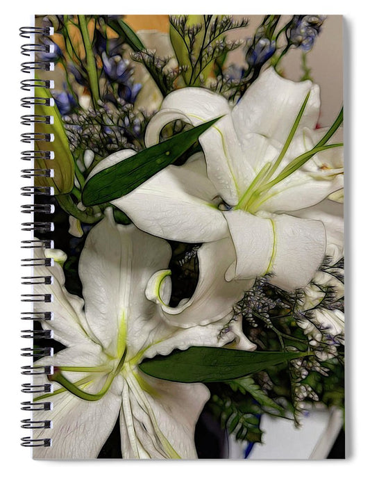 November Flowers 6 - Spiral Notebook