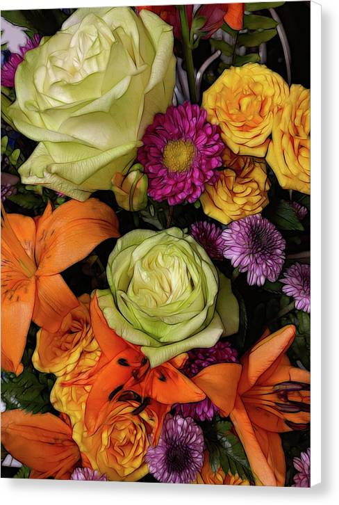 November Flowers 7 - Canvas Print