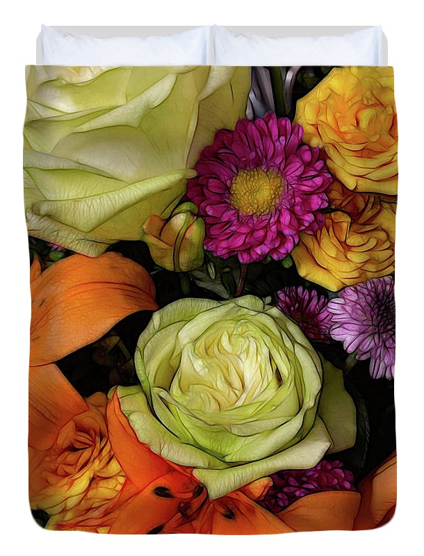 November Flowers 7 - Duvet Cover