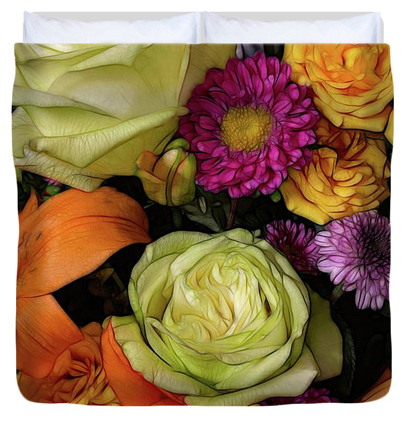 November Flowers 7 - Duvet Cover