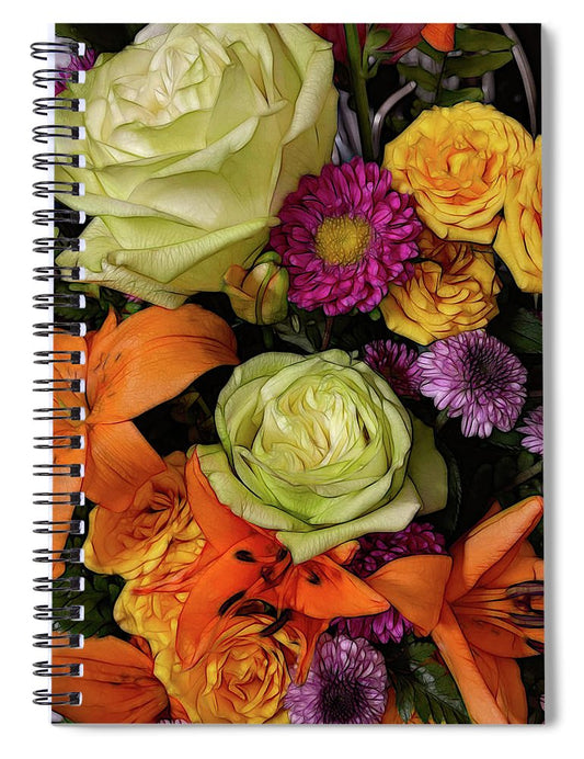 November Flowers 7 - Spiral Notebook