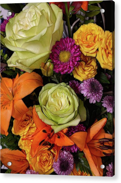 November Flowers 7 - Acrylic Print