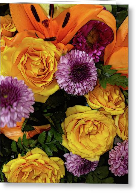 November Flowers 8 - Greeting Card