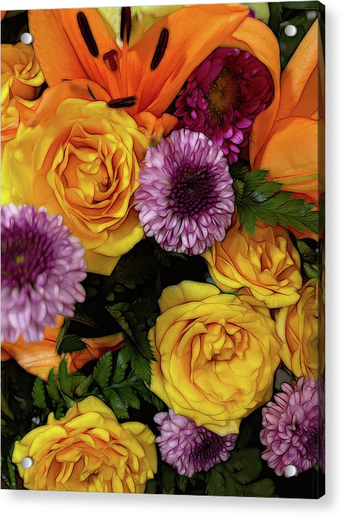 November Flowers 8 - Acrylic Print