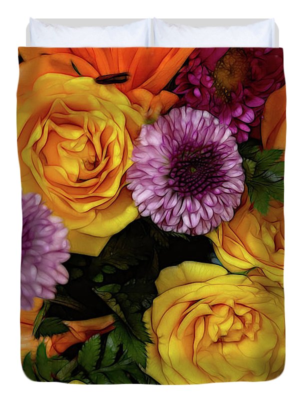 November Flowers 8 - Duvet Cover