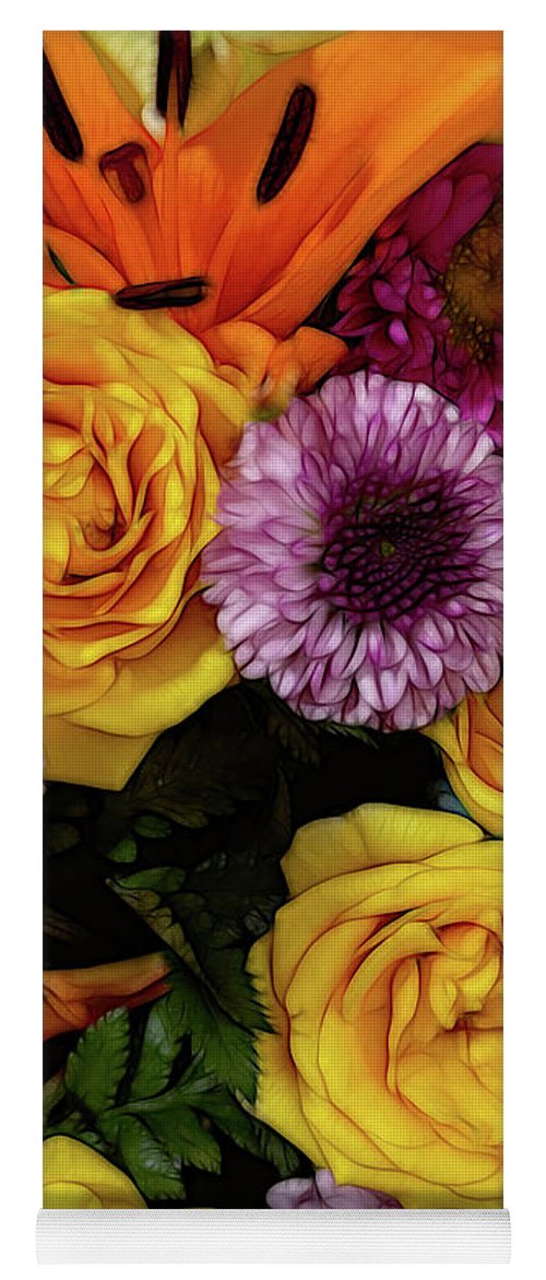 November Flowers 8 - Yoga Mat