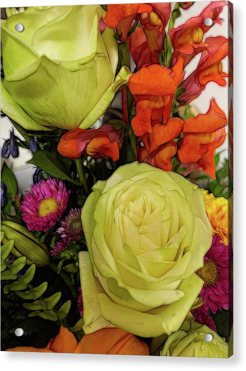 November Flowers 9 - Acrylic Print