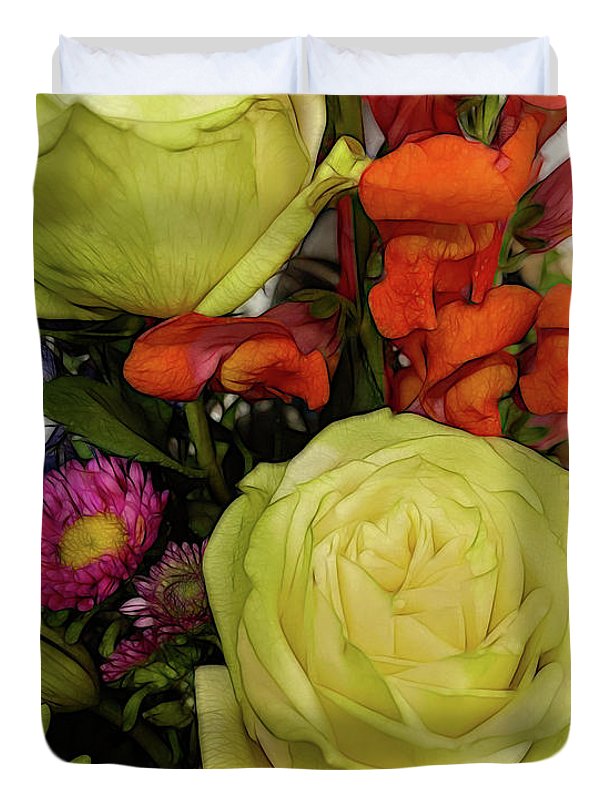 November Flowers 9 - Duvet Cover