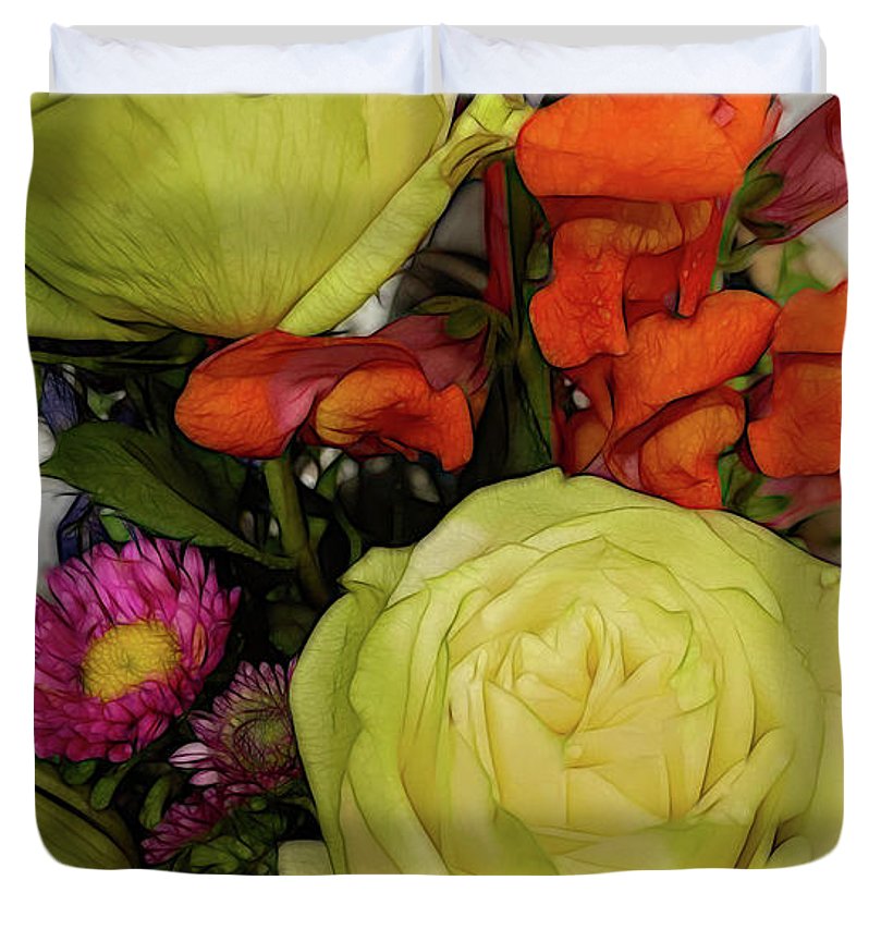 November Flowers 9 - Duvet Cover