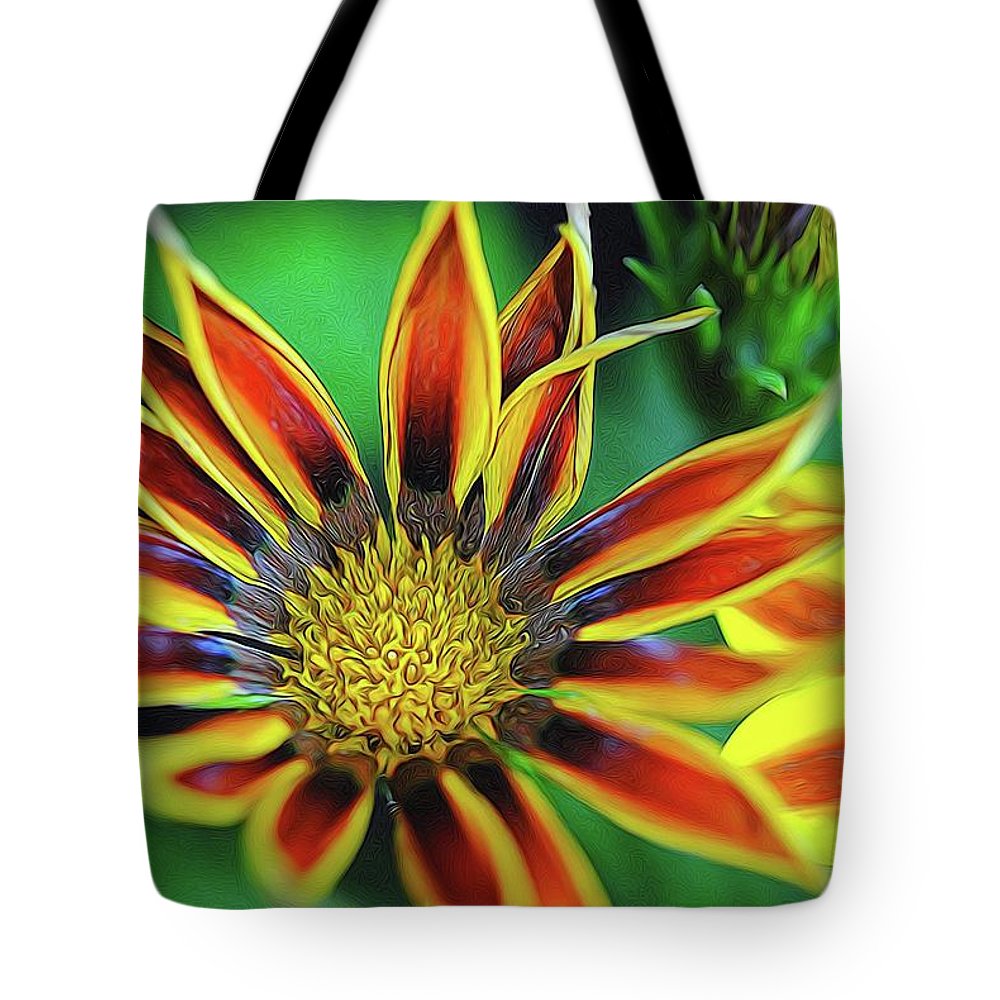 Orange and Yellow Flower - Tote Bag