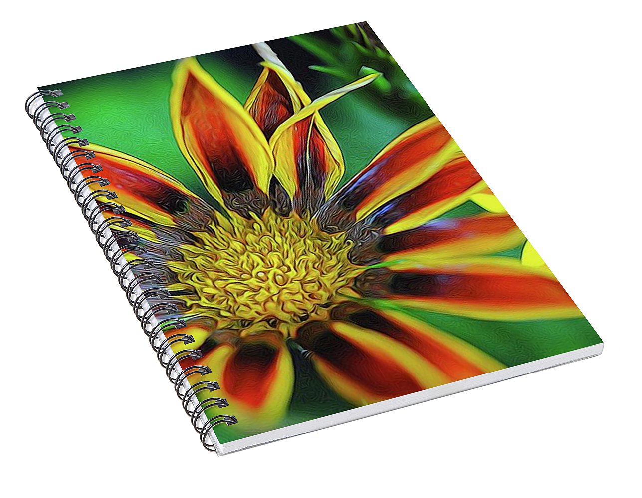 Orange and Yellow Flower - Spiral Notebook