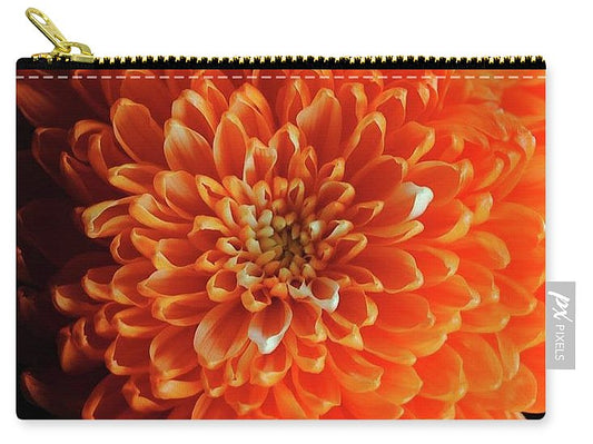 Orange Chrysanthemum - Carry-All Pouch