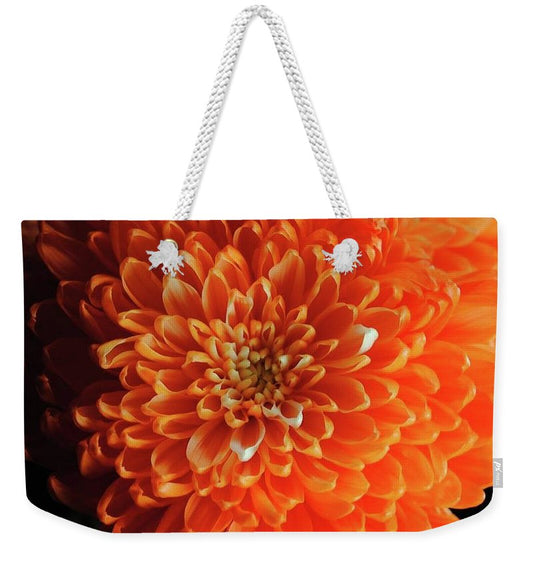 Orange Chrysanthemum - Weekender Tote Bag